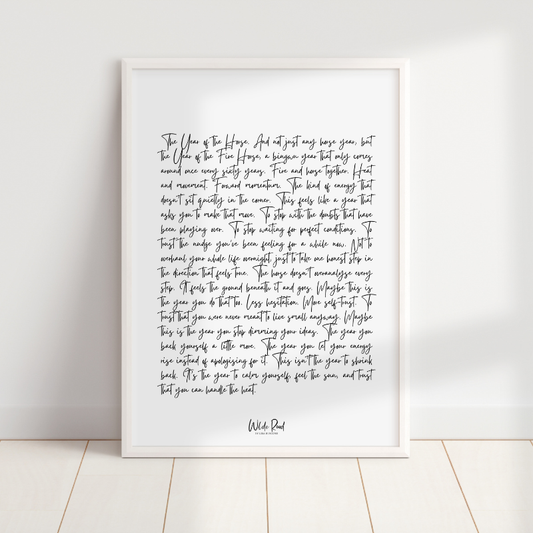 'Year of the Horse' digital printable