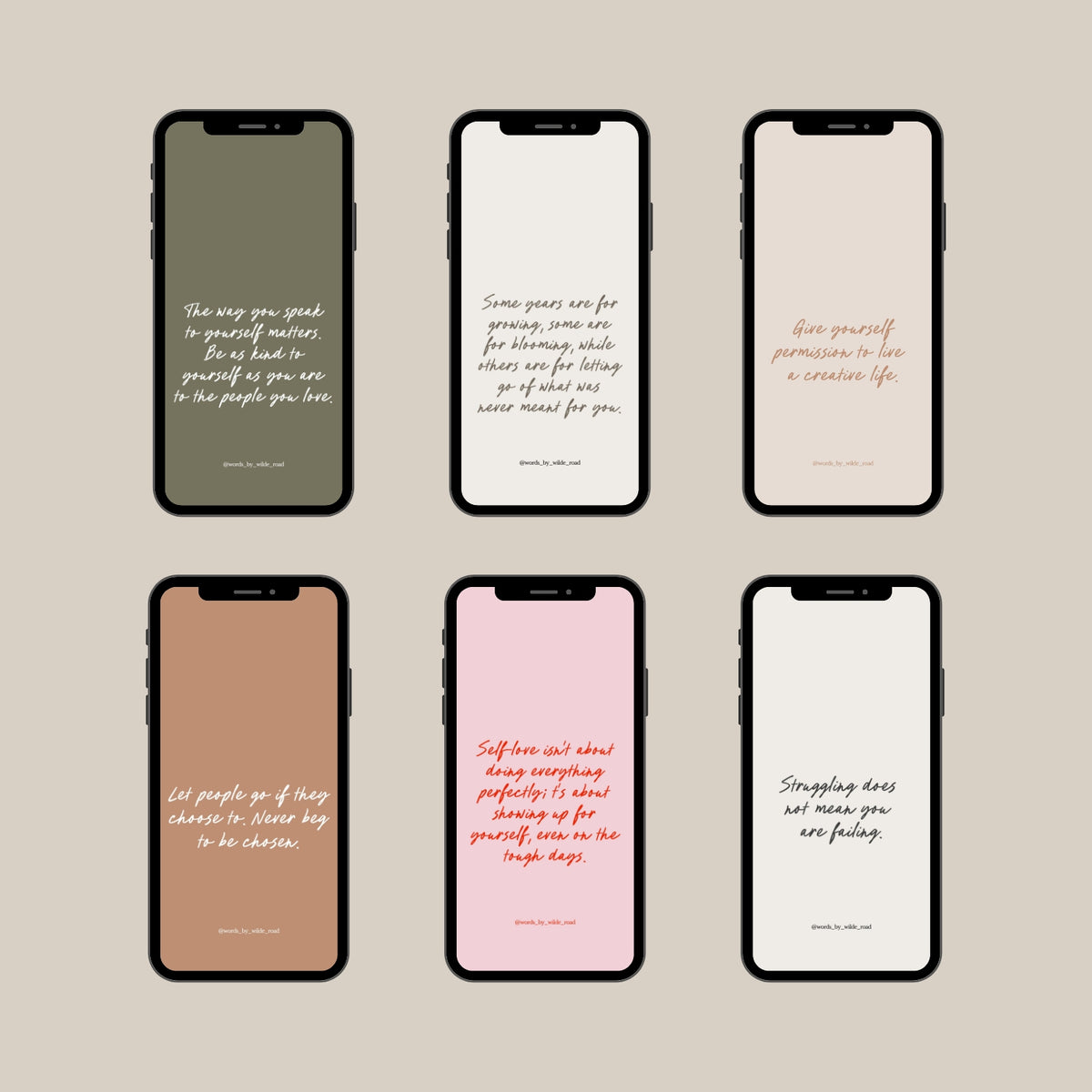 50 Daily Reminders: Phone Wallpapers