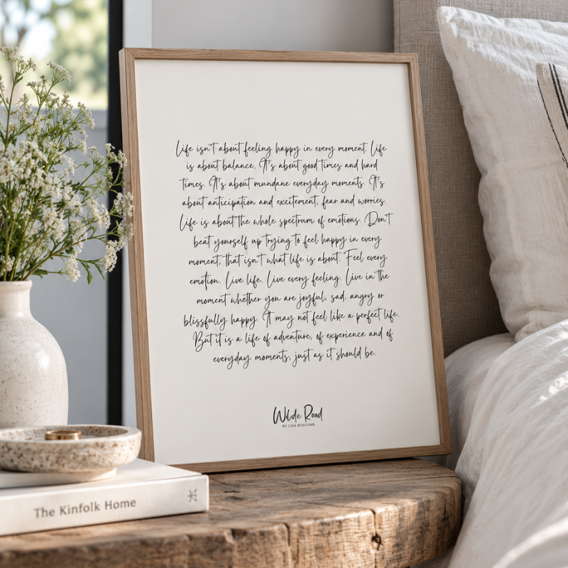 'Feel every emotion' Print
