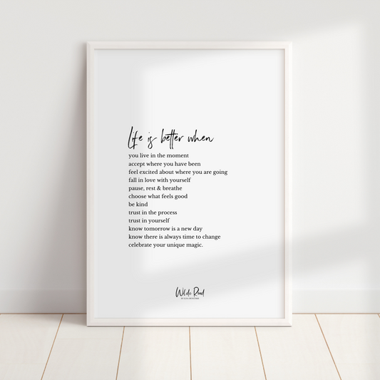 'Life is Better When' digital printable - Lisa Buscomb
