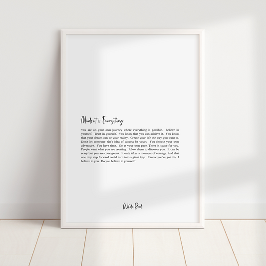 'Mindset is everything' Print - Lisa Buscomb