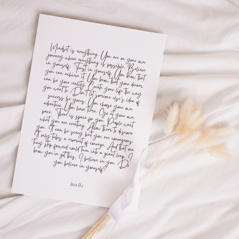 'Mindset is Everything' digital printable - Lisa Buscomb