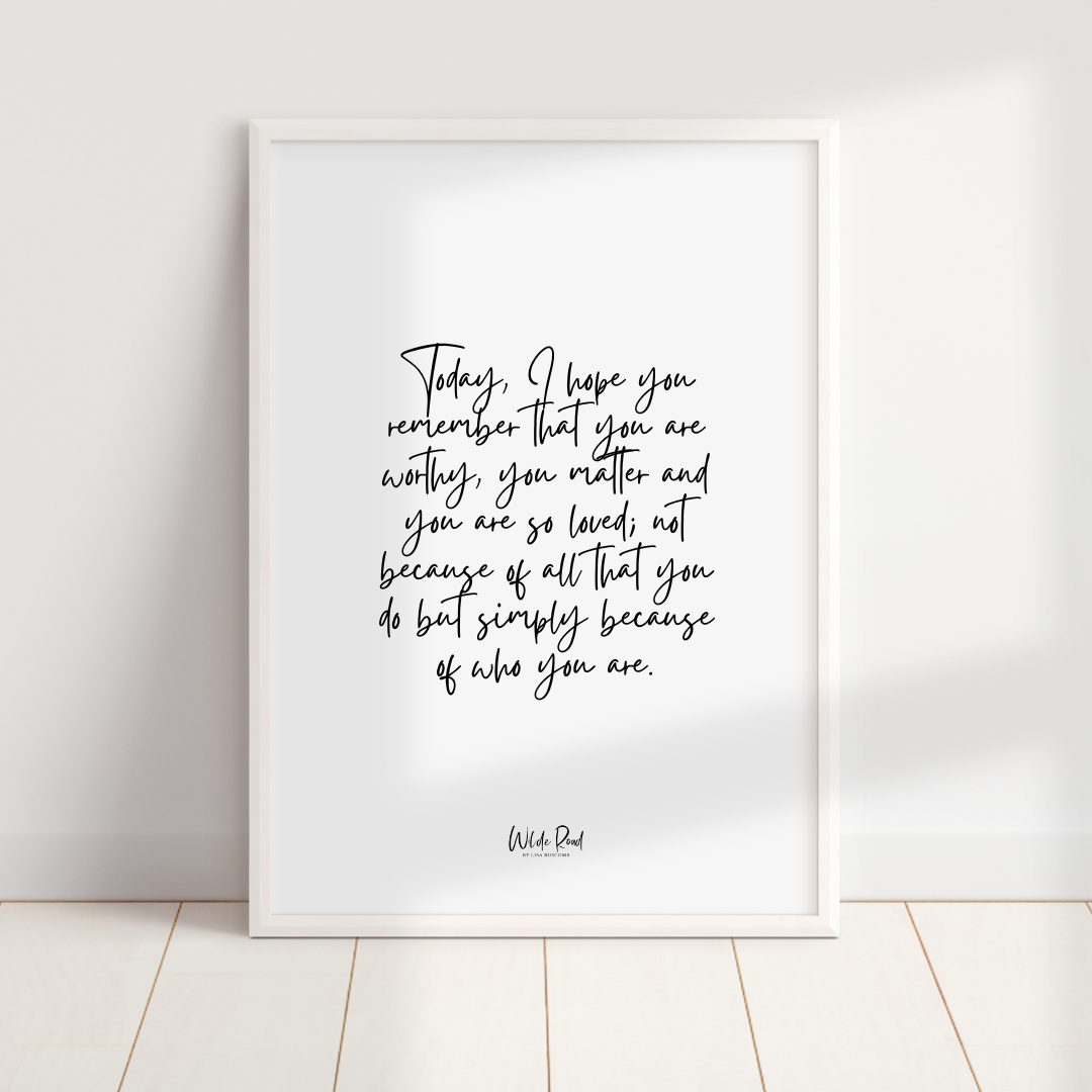 'Simply Who You Are' digital printable - Lisa Buscomb