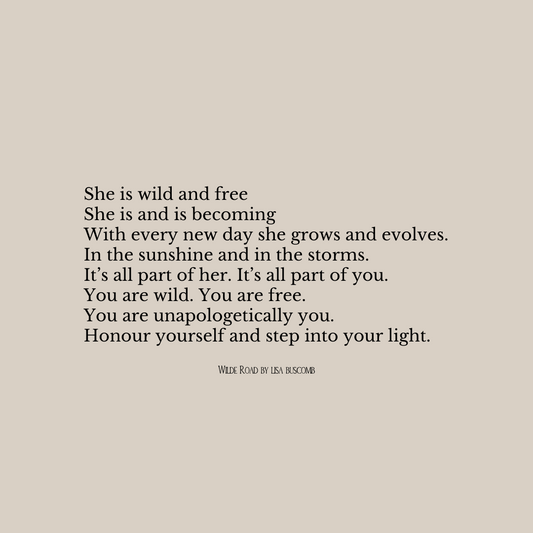 'Wild & Free' Print - Lisa Buscomb