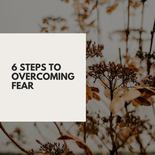 6 steps to overcoming FEAR. - Lisa Buscomb 