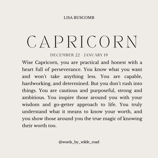 'Capricorn' The Zodiac Collection digital printable - Lisa Buscomb 