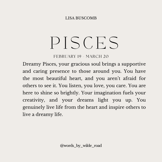 'Pisces' The Zodiac Collection digital printable - Lisa Buscomb 
