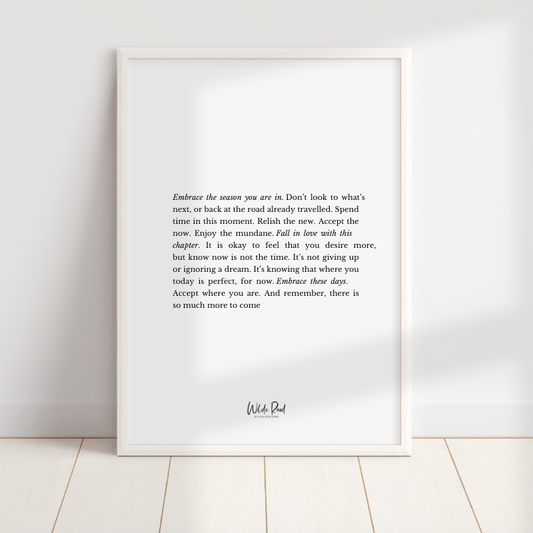 'Embrace the Season' digital printable - Lisa Buscomb 