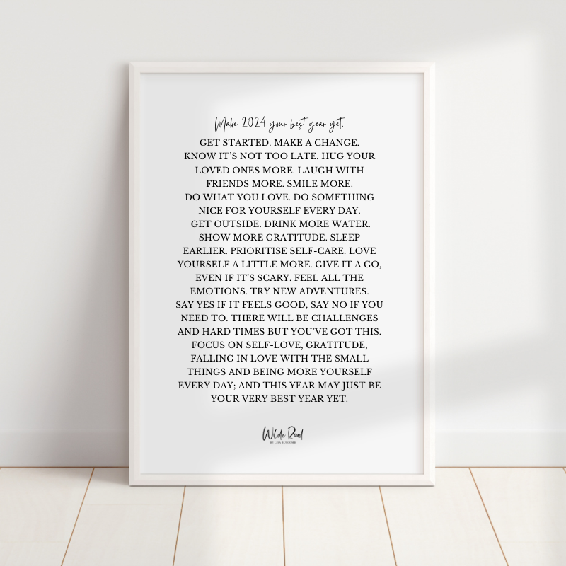 '2024' script style digital printable - Lisa Buscomb 