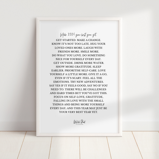 '2024' script style digital printable - Lisa Buscomb 