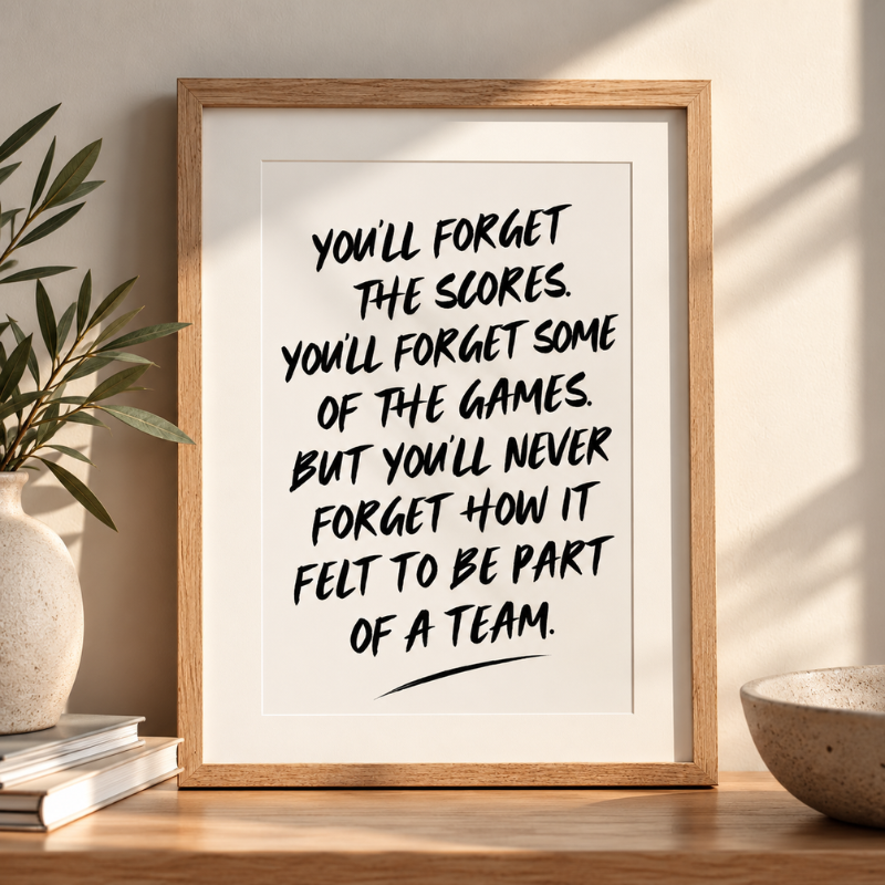 'Part of a Team' Print