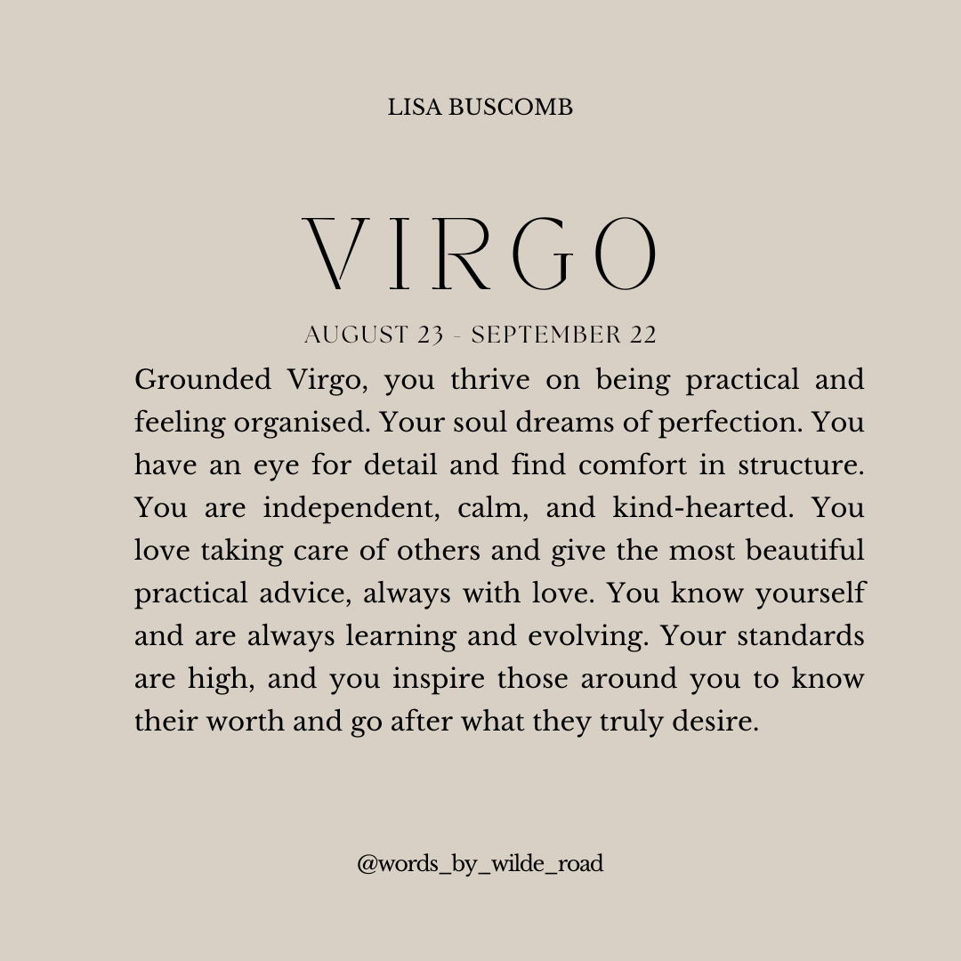 'Virgo' The Zodiac Collection digital printable - Lisa Buscomb 