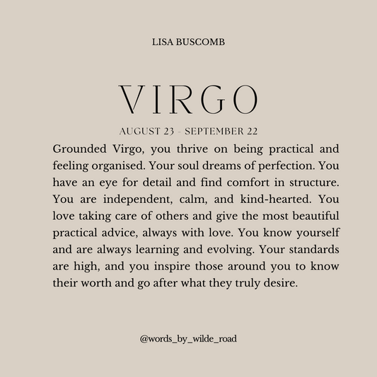 'Virgo' The Zodiac Collection digital printable - Lisa Buscomb 