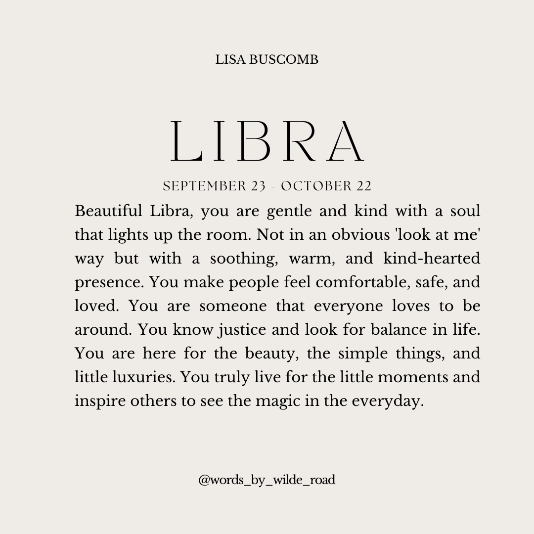 'Libra' The Zodiac Collection digital printable - Lisa Buscomb 