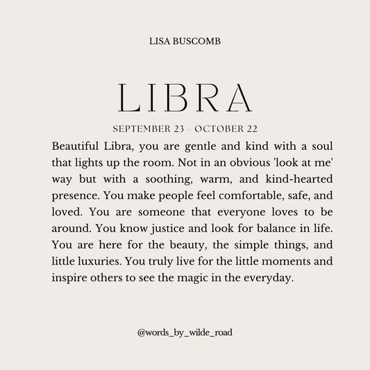 'Libra' The Zodiac Collection digital printable - Lisa Buscomb 