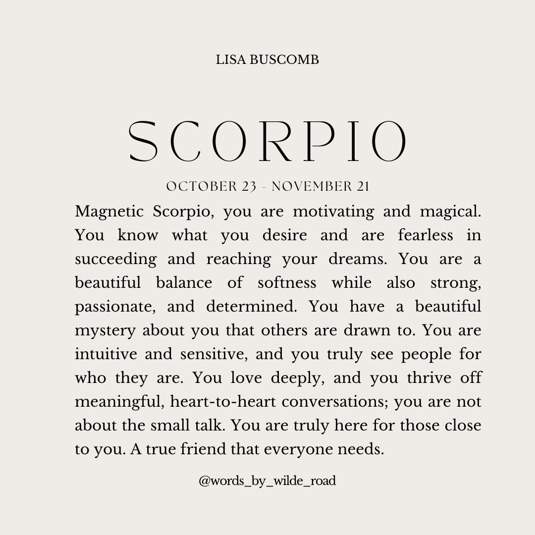 'Scorpio' The Zodiac Collection digital printable - Lisa Buscomb 