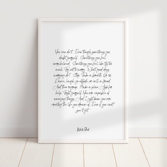 'You can do it' Print - Lisa Buscomb 