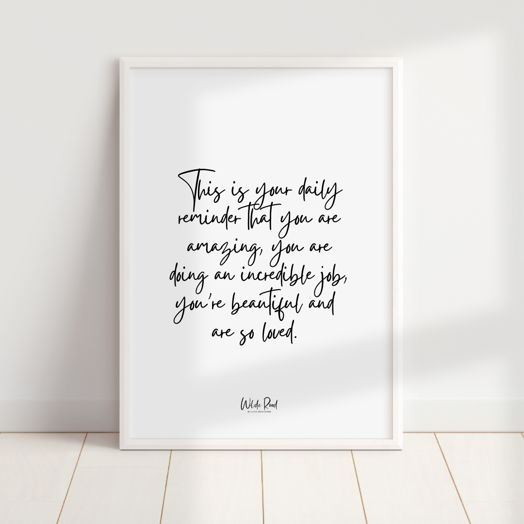 'This is your Daily Reminder' digital printable - Lisa Buscomb 
