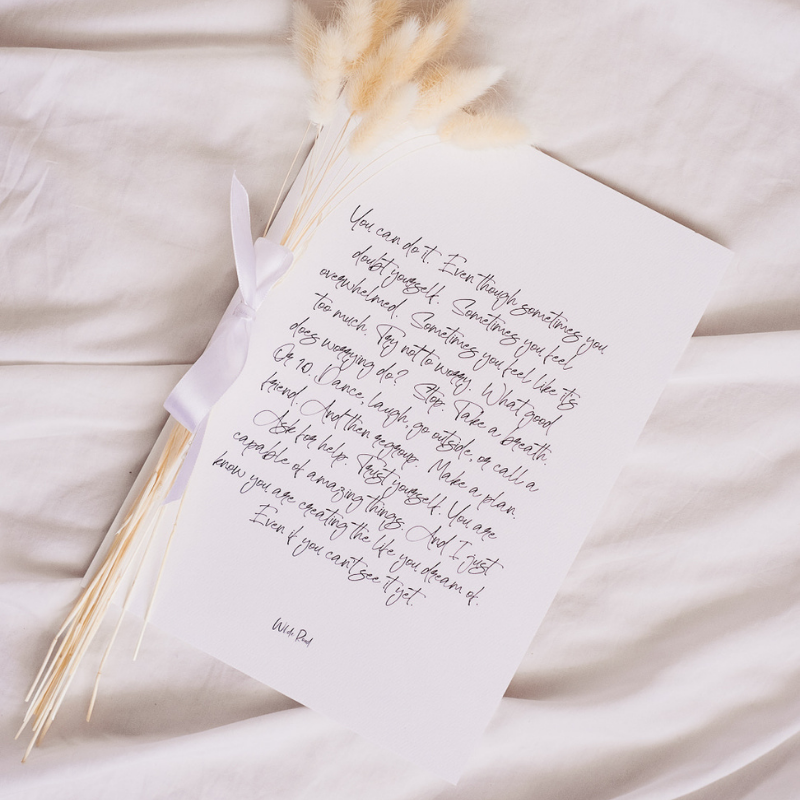 'You can do it' Print - Lisa Buscomb 