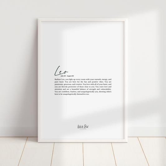 'Leo' The Zodiac Collection digital printable - Lisa Buscomb 