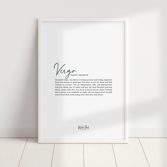 'Virgo' The Zodiac Collection digital printable - Lisa Buscomb 