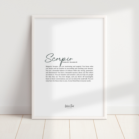 'Scorpio' The Zodiac Collection digital printable - Lisa Buscomb 