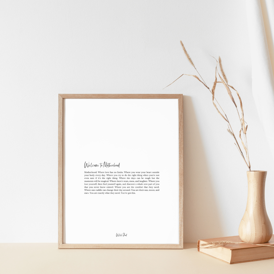 'Welcome to Motherhood' Print - Lisa Buscomb 