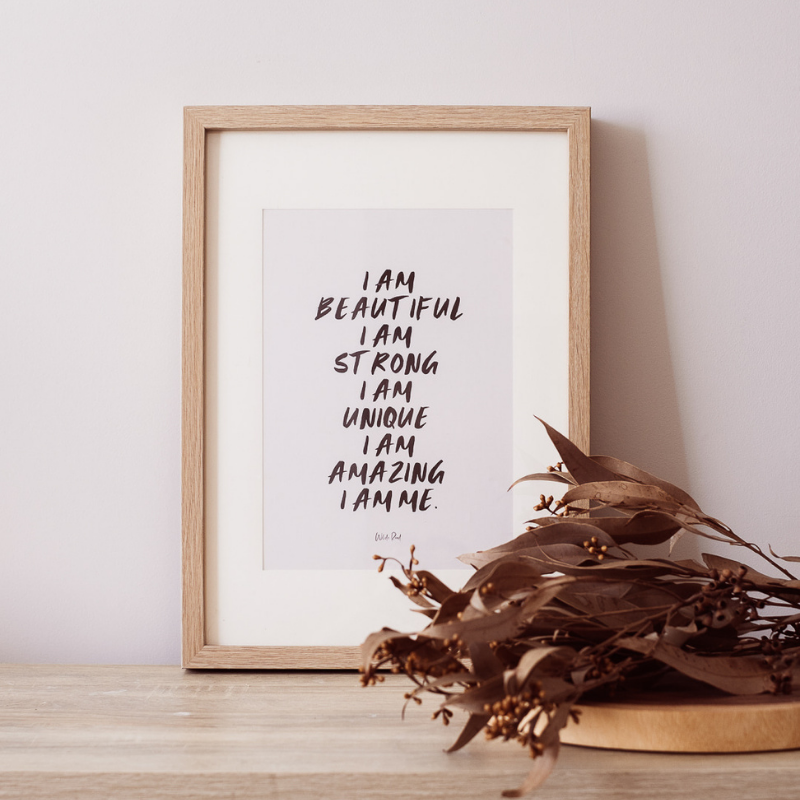 'I am Beautiful' digital printable - Lisa Buscomb 