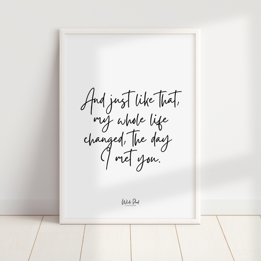 'And Just Like That' digital printable - Lisa Buscomb 