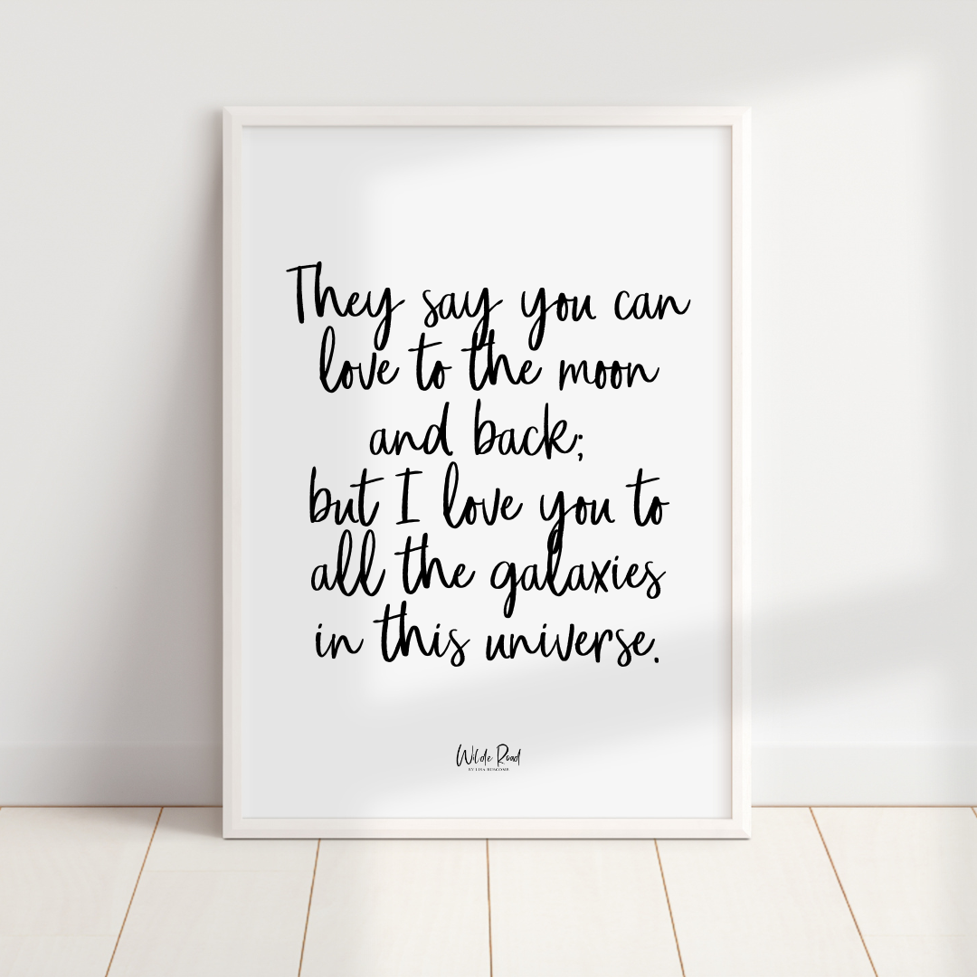'Moon and Back' digital printable - Lisa Buscomb 