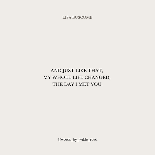 'And Just Like That' digital printable - Lisa Buscomb 
